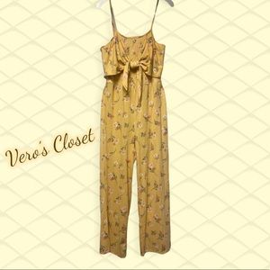 XL Tie Front Jumpsuit
